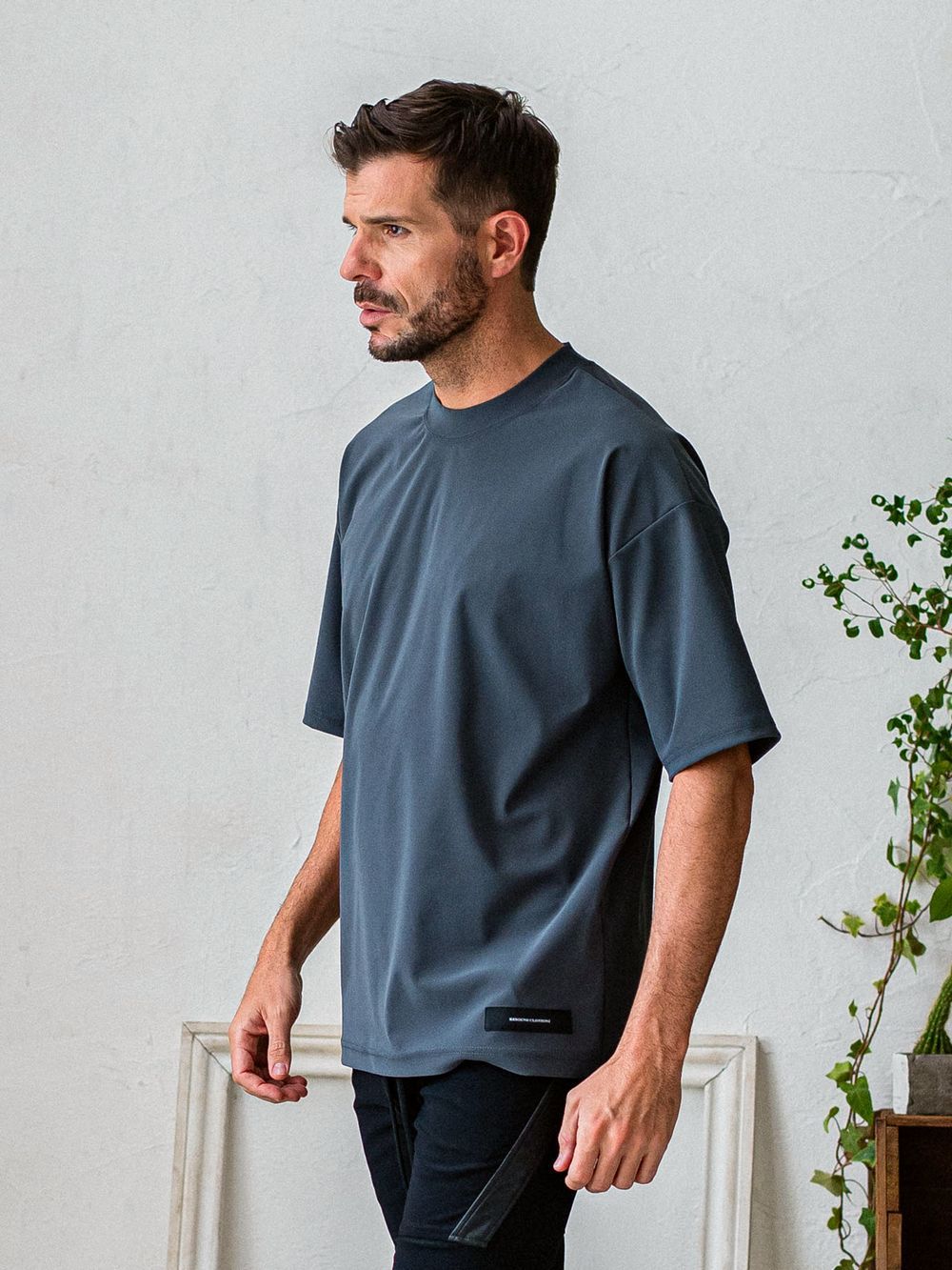 OX JERSEY OVER TEE  (チャコール)   オックス ジャージー オーバーTシャツ