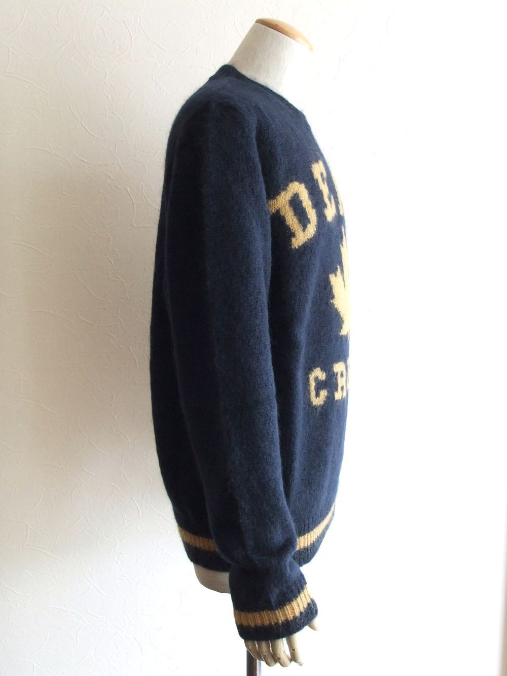 MOHAIR WOOL SWEATER モヘア混クルーネックセーター  S74HA1089
