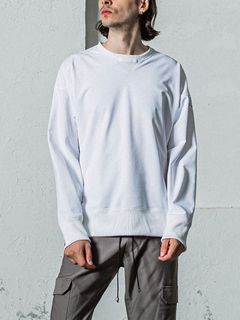EX SWEAT DROP TRAINER  (ホワイト) ルーズトレーナー  RC35-C-002
