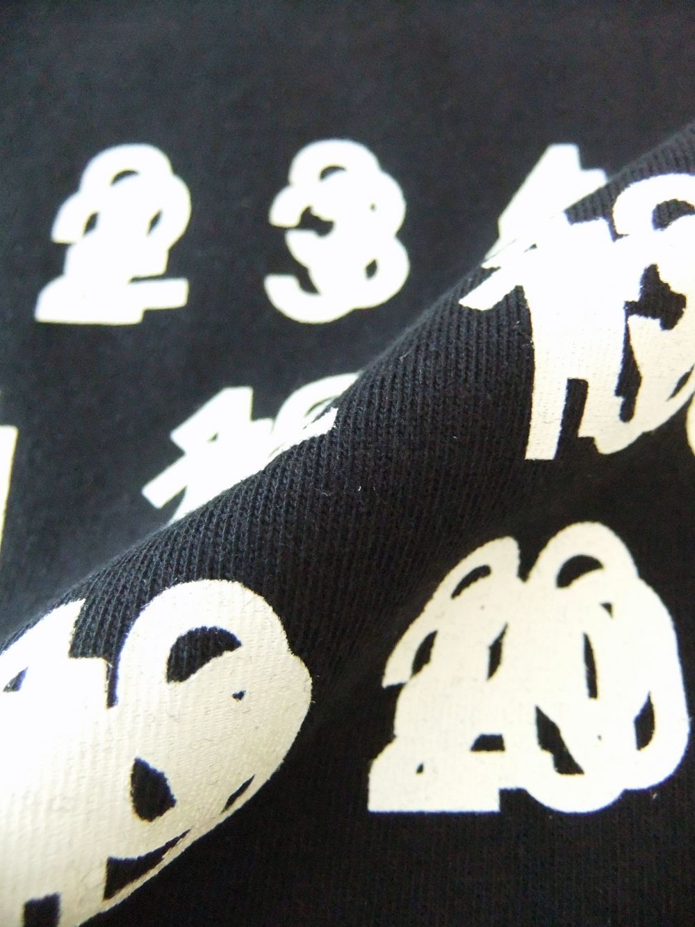 《MM➅》 Maison Margiela  (ブラック) ロゴ オーバーサイズ ロングスリーブ T シャツ