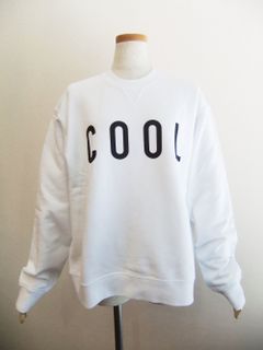 LADIES  COOL SWEATER  ロゴプリント スウェットシャツ  (ホワイト) S72GU0353