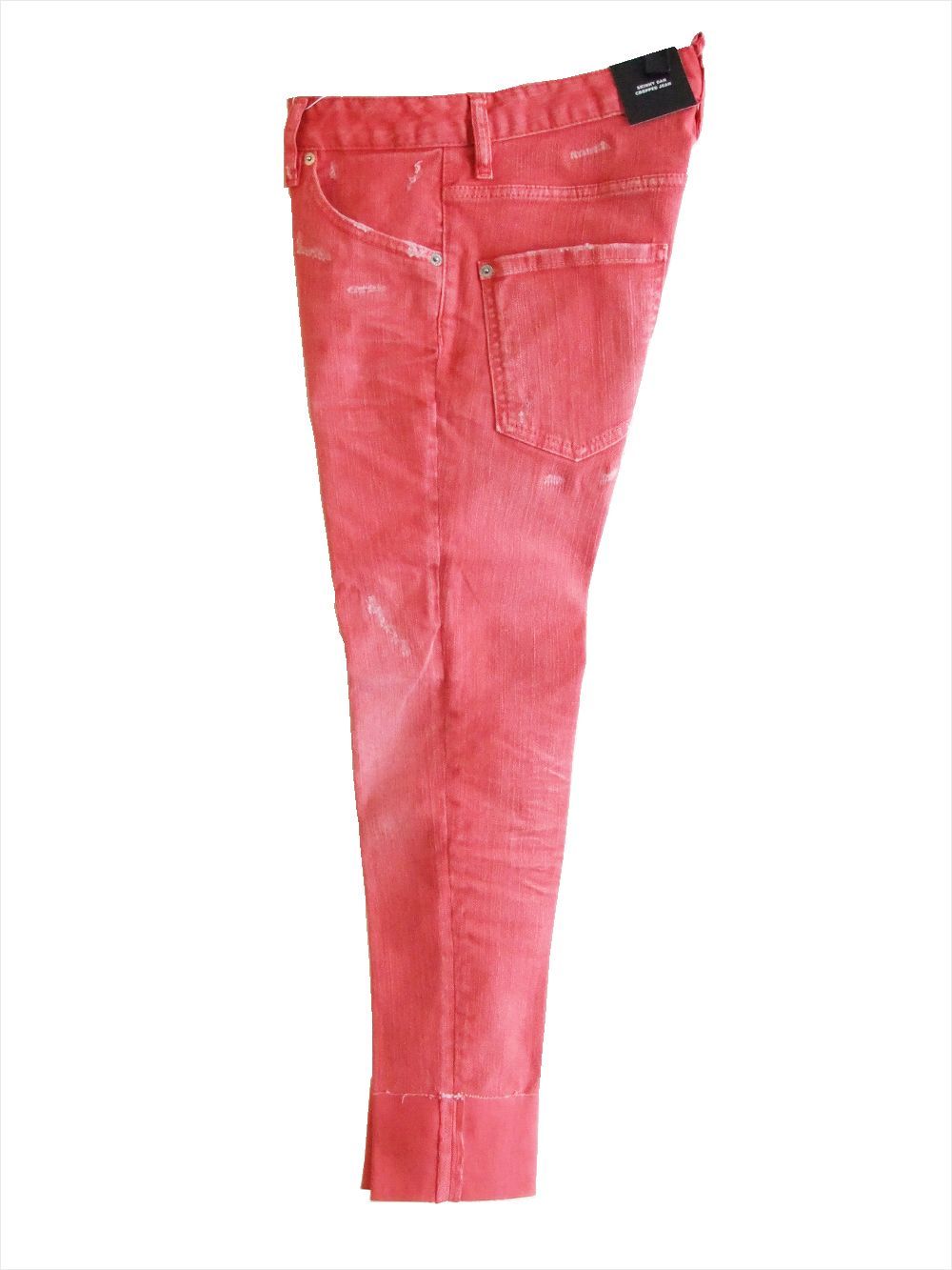 《LADIES》 デニム   D2 SKINNY DAN CROPPED JEAN (レッド) S72LB0424