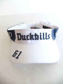DUCKBILLS SUN VISOR (ホワイト) ロゴ入りサンバイザー  RSA-22006