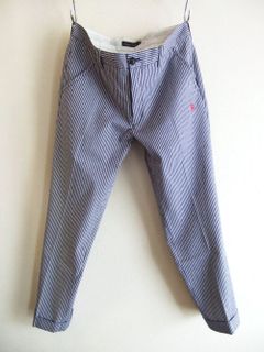 NEVADA PANTS (ネイビー)  コットン ストライプ柄 ストレッチ パンツ   RSM-22077
