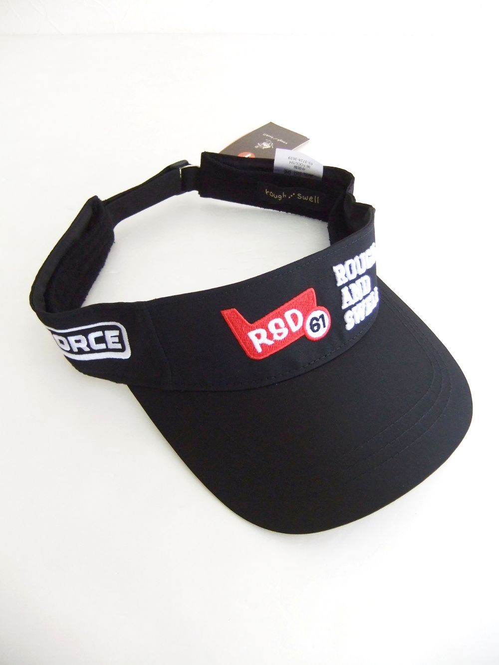 RED IRON SUN VISOR  (ブラック) ロゴ入りサンバイザー  RSA-24008