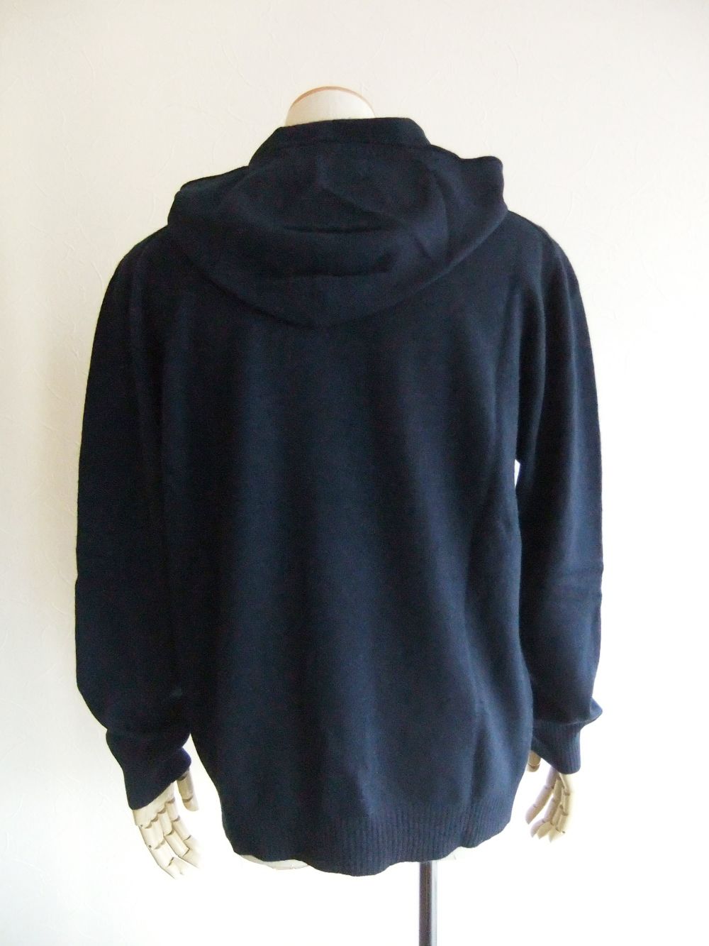 HOODED JUMPER  HOODY DARK   (ネイビー)  ウール フーディ