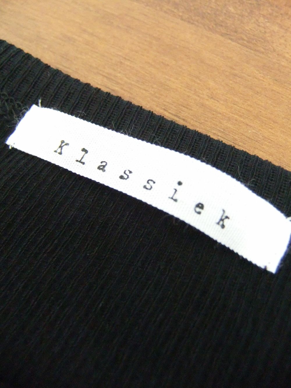 テレコ コットン Tシャツ (ブラック) K125501M