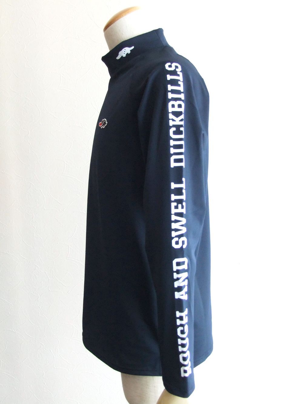 ATHLETIC MOCK  (ネイビー)  モックネック 長袖ポロシャツ  RSM-22233