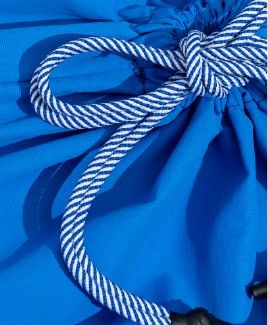 【MICALLE MICALLE Account】 HOMMAGE LARGE BASKET BAG 大 (ブルー) オマージュ バスケット バッグ  MAB100GEB