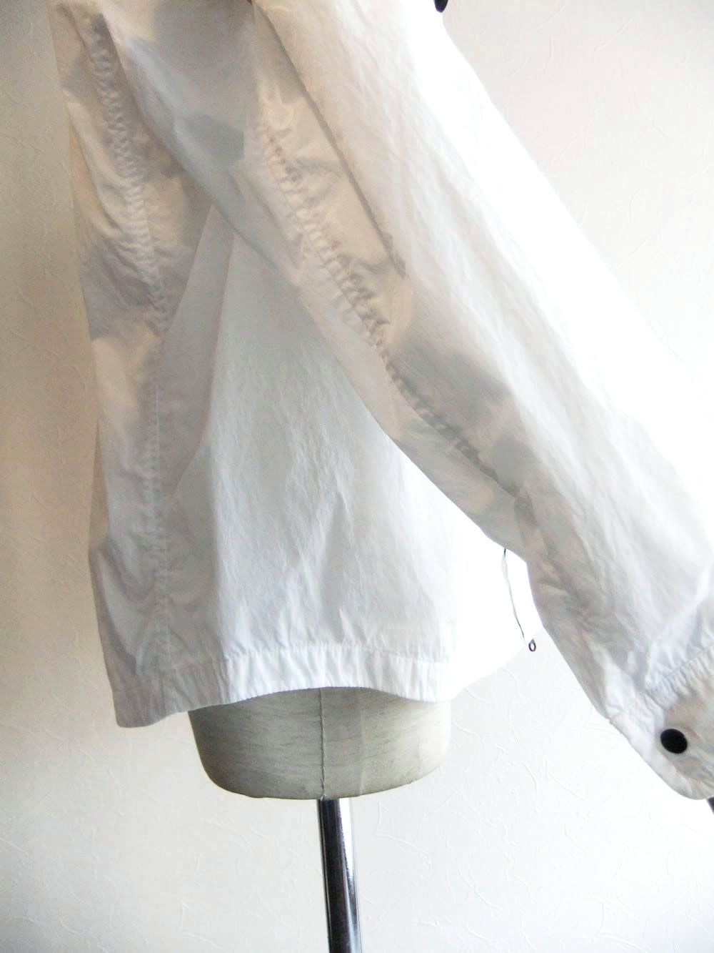 CHROME-R ZIP LENZ OVERSHIRT  (ホワイト)  ジップアップ オーバーシャツ