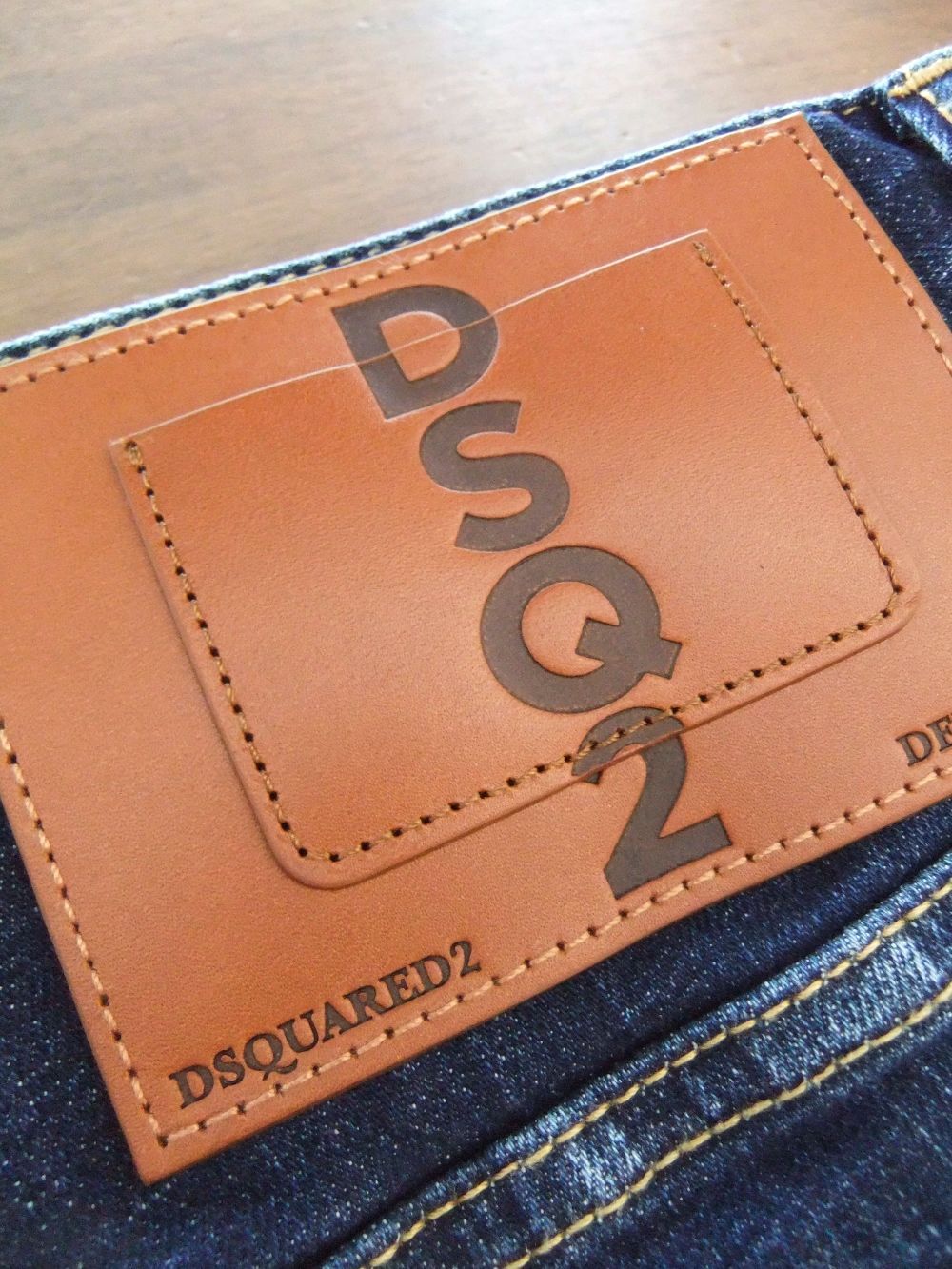 Dsquared2 - DARK WHITE LINE WASH LONDON BRO JEANS ダメージ