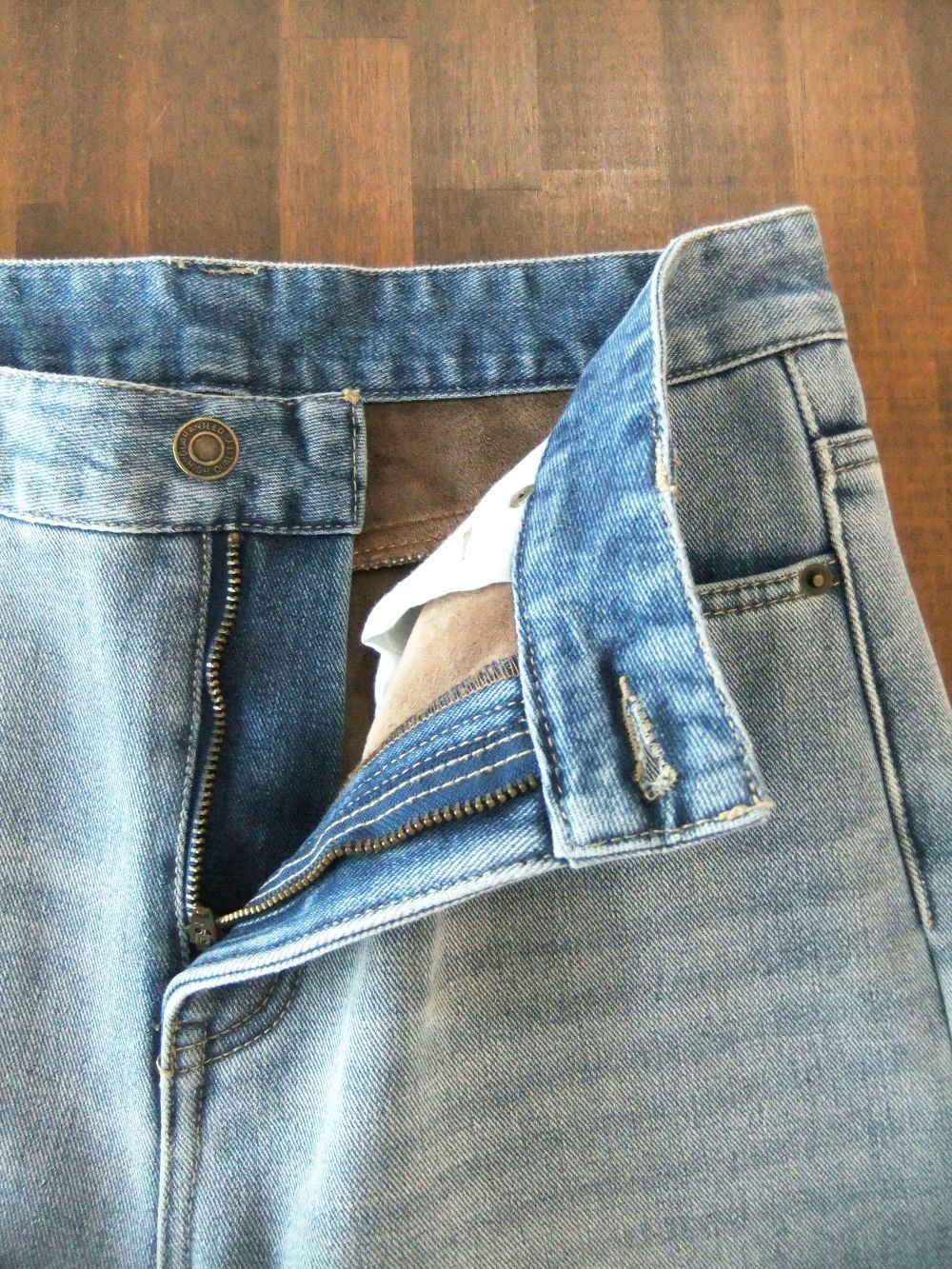 コットン 裏起毛 デニム  446612