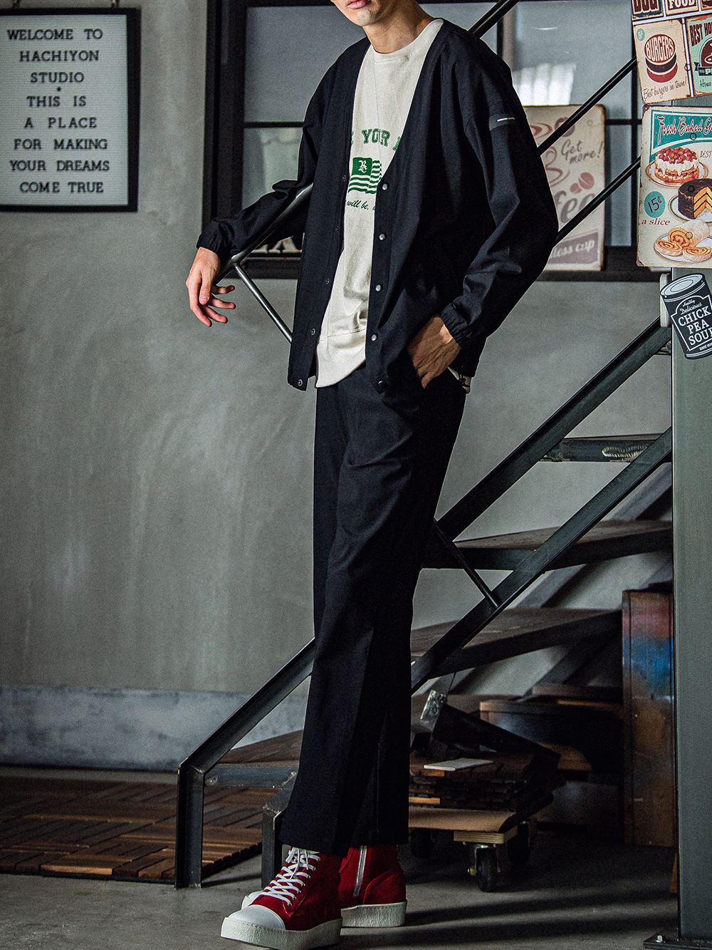 CHRIS EASY WIDE PANTS   ワイド イージーパンツ （ブラック） RC-31-016W