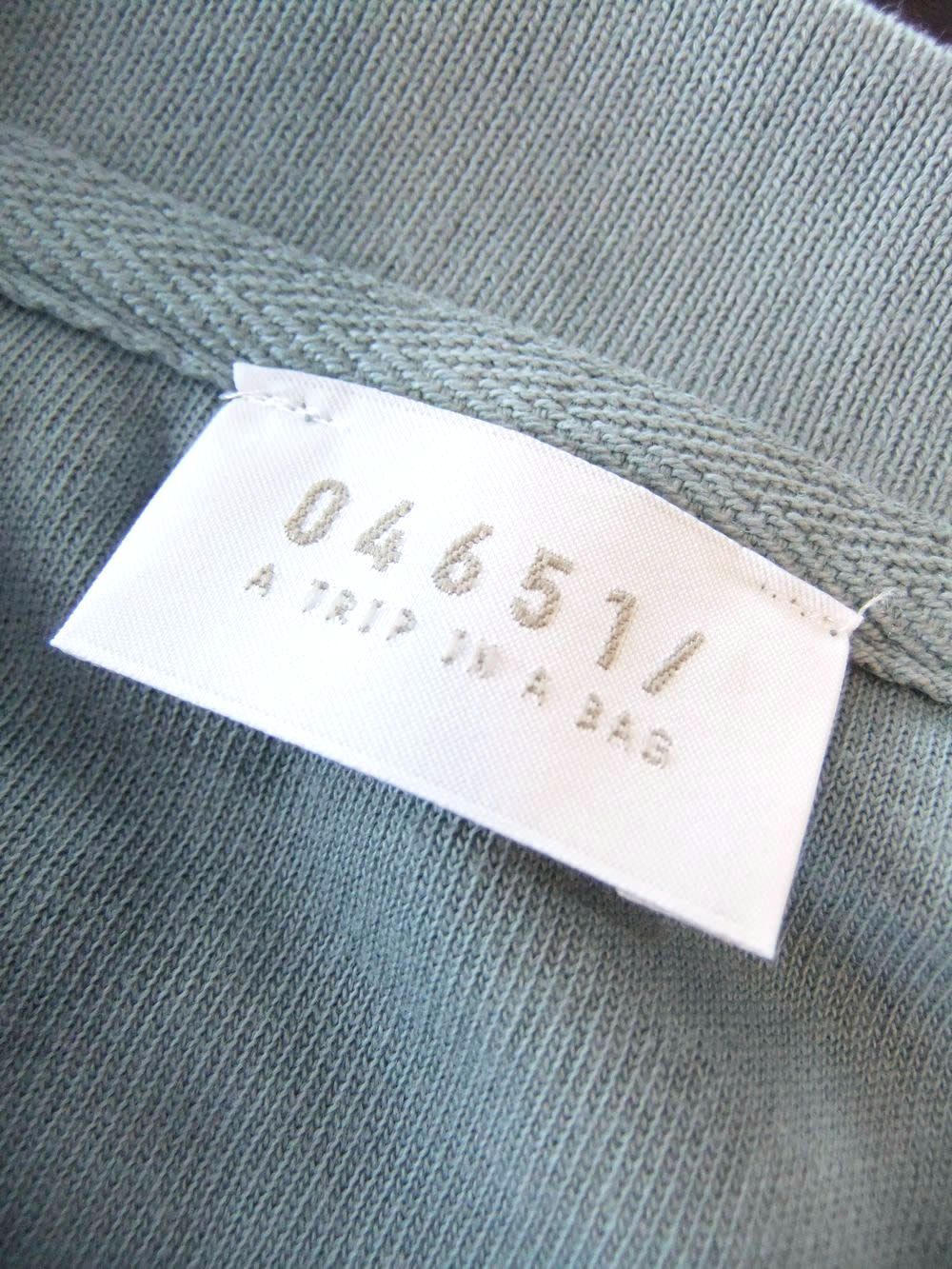 TERRY JOHNNY    パイル S/S スキッパー ポロ  (ブルーグレー)