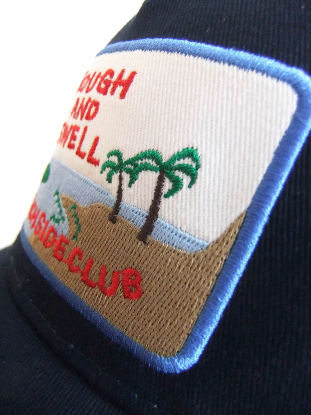 BEACH SIDE MESH CAP  (ネイビー)   ロゴ入り ワッペン付き キャップ    RSA-26004