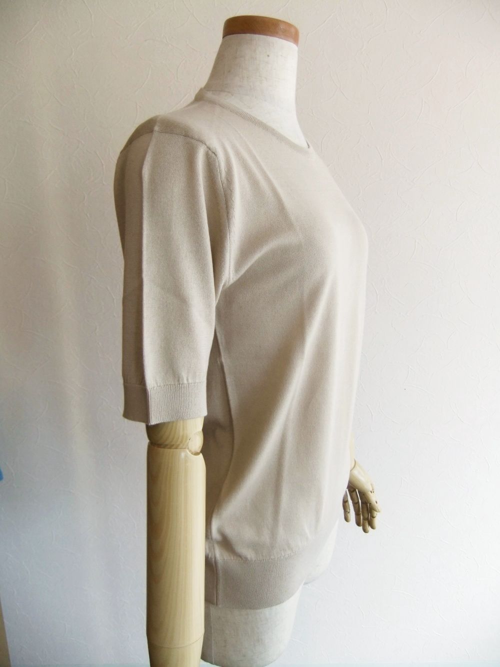 《LADIES》 NELL 30G コットン クルーネック ショートスリーブ 【MODERN FIT】