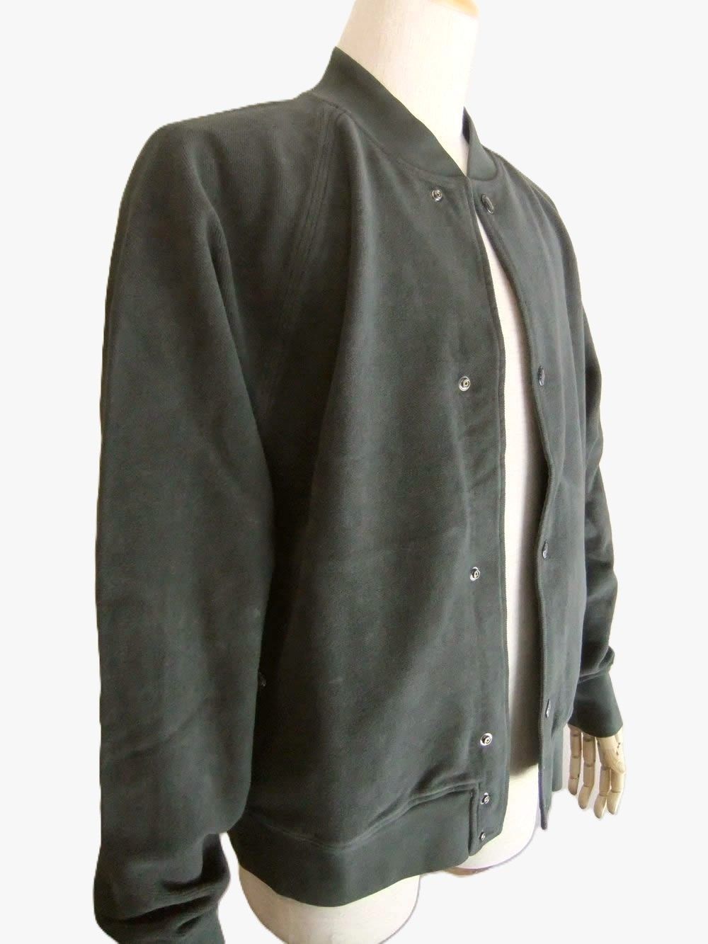 SWEATSHIRTS OPEN SWEAT IN BRUSHED EMERIZED DIAGONAL FLEECE   スウェット ブルゾン