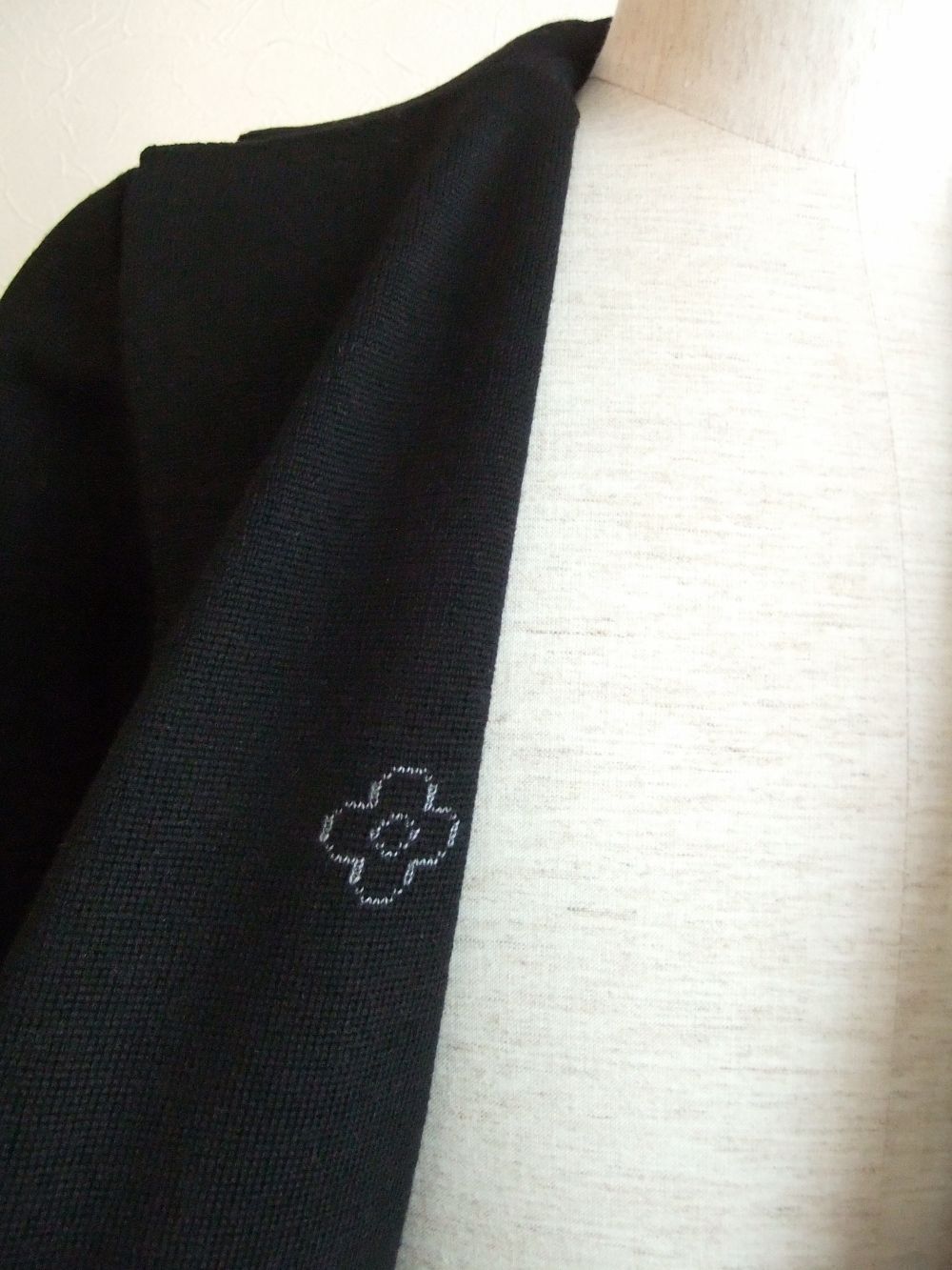 KNIT 2B JACKET  (ブラック)  ウール ニットジャケット