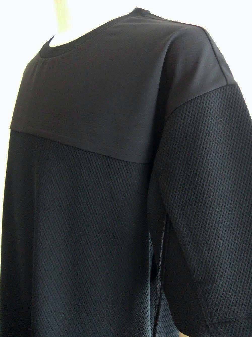 SLEEVE PK S/S  メッシュ 切替ショートスリーブカットソー