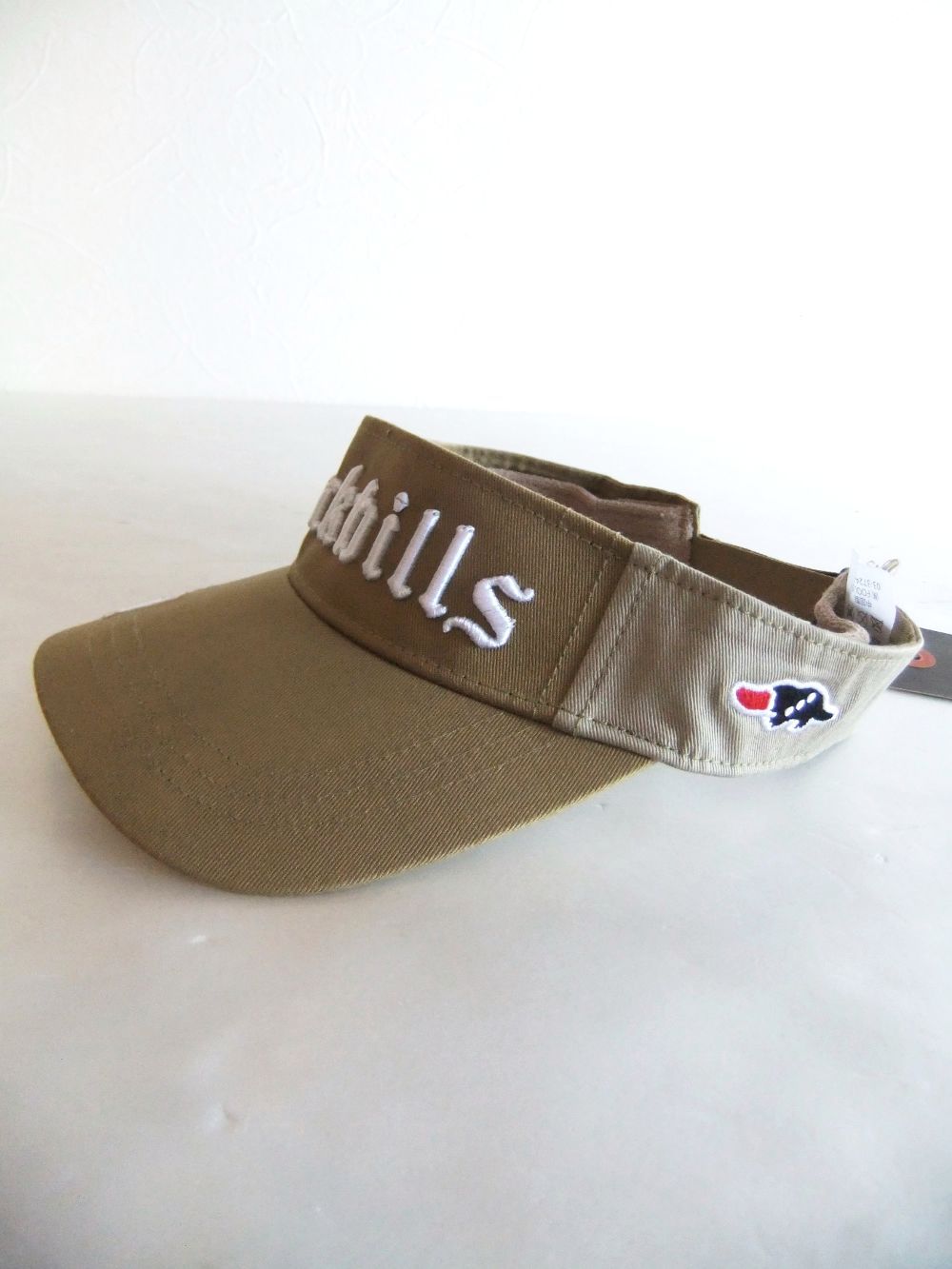 DUCKBILLS SUN VISOR (ベージュ) ロゴ入りサンバイザー  RSA-22006