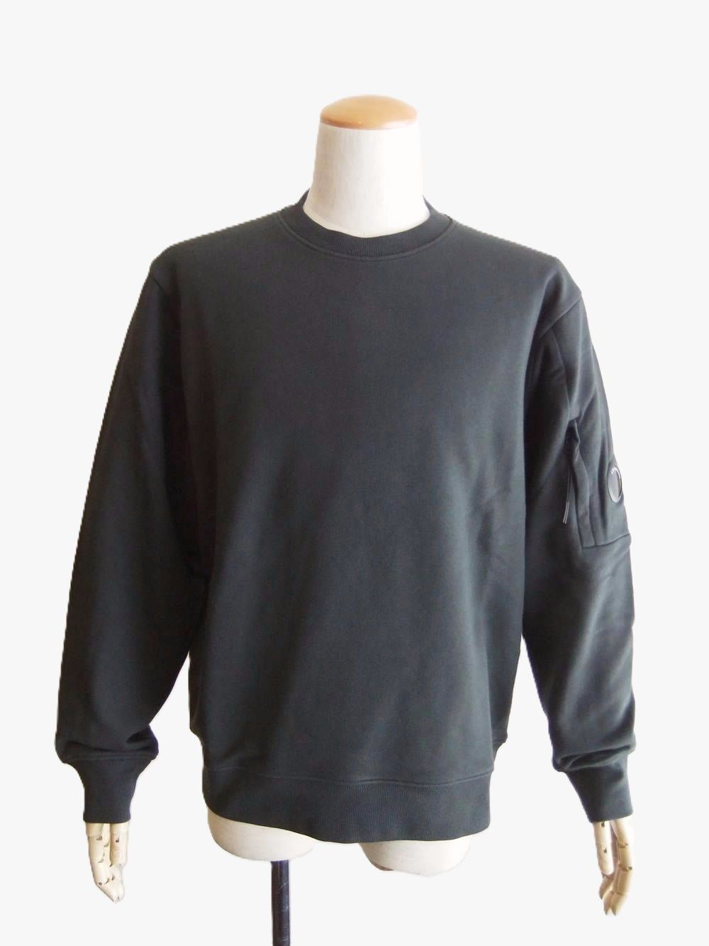 DIAGONAL RAISED FLEECE CREWNECK LENZ SWEATSHIRT  (ダークグレー) クルーネック スウェットシャツ