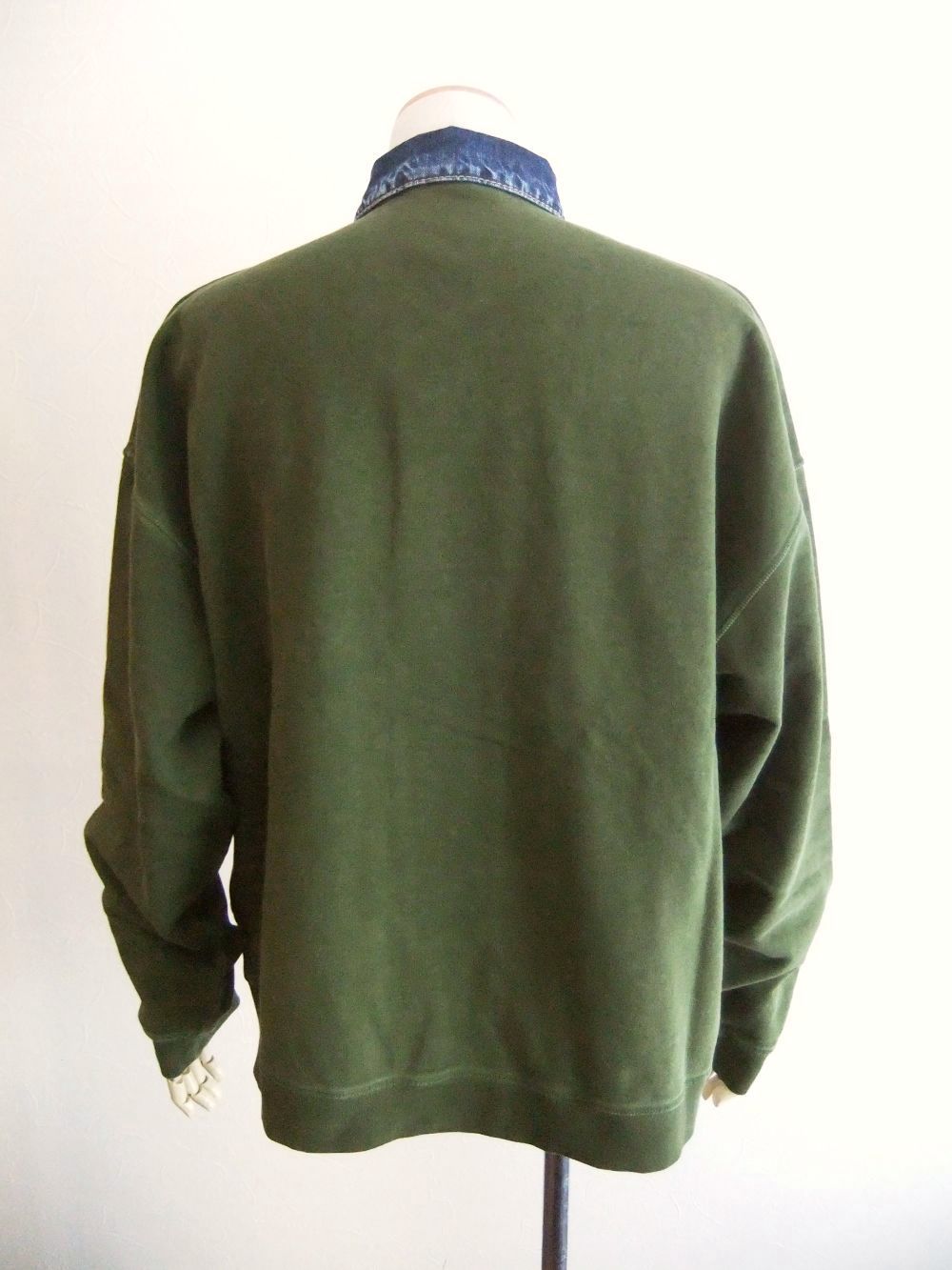 SUPERNEGATIVE DYED RELAX FIT CARDIGAN   スウェット/デニム カーディガン    S74HG0169