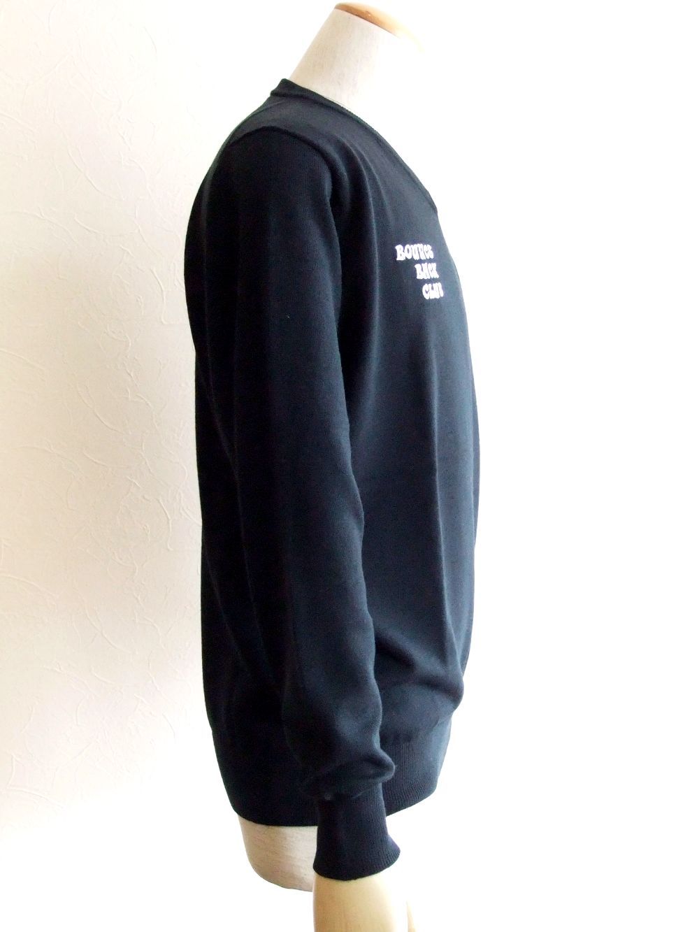 BBC V- NECK   ロゴ入りVネックセーター ( ネイビー ) RSM-20275