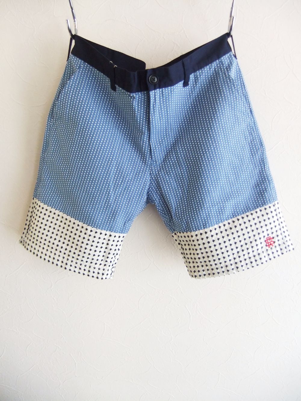 SASHICO SHORTS  (TYPE A)  刺し子織り ハーフパンツ   RSM-23071