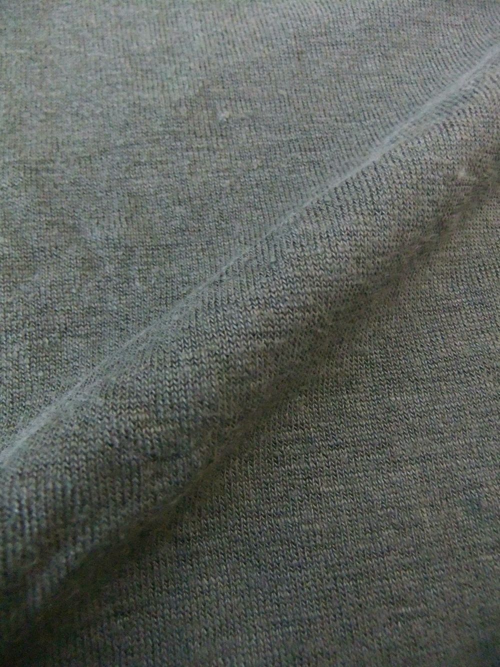 コットン / リネン  クルーネック  H / Tシャツ   ( カーキ )