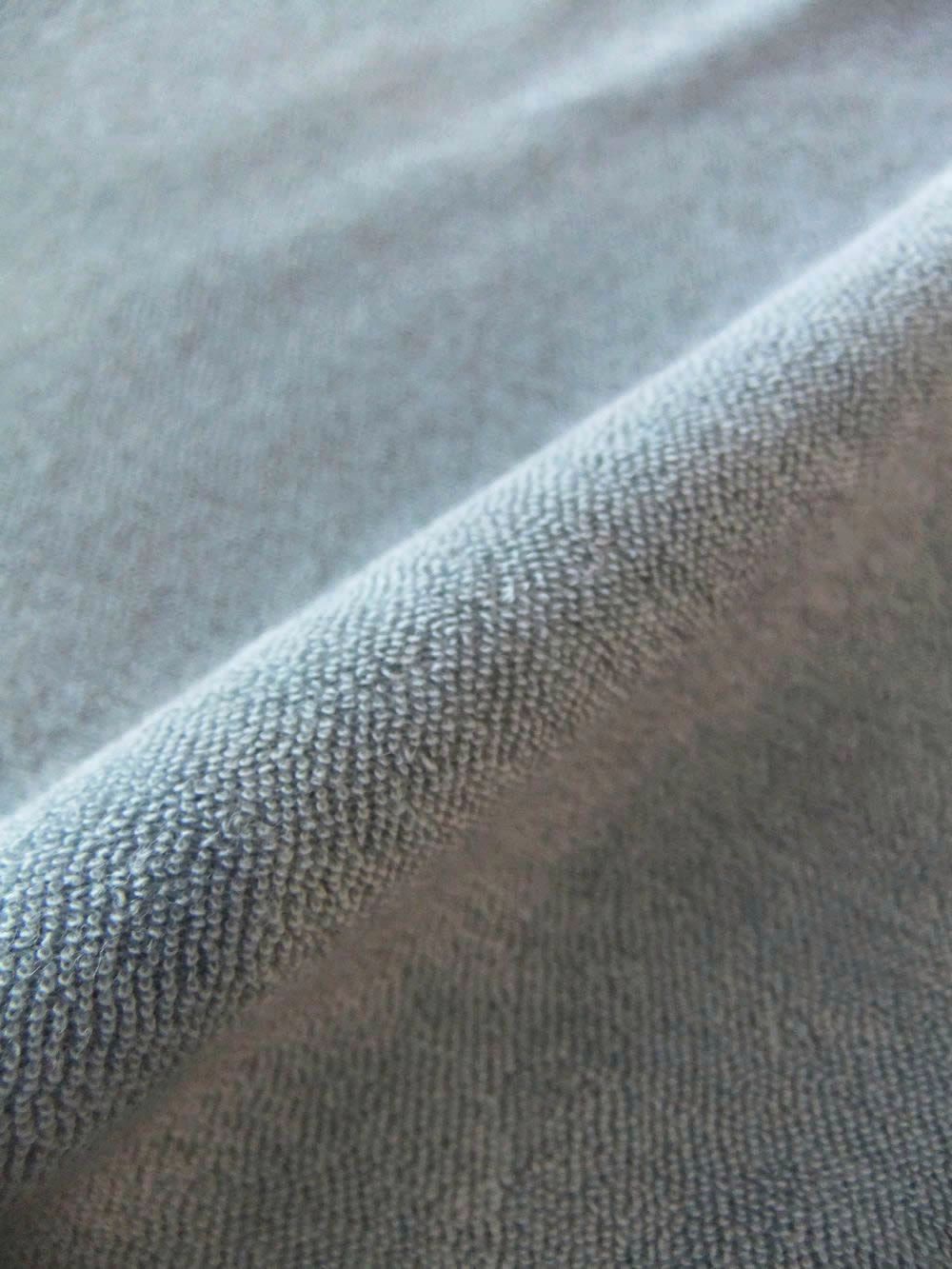 TERRY JOHNNY    パイル S/S スキッパー ポロ  (ブルーグレー)