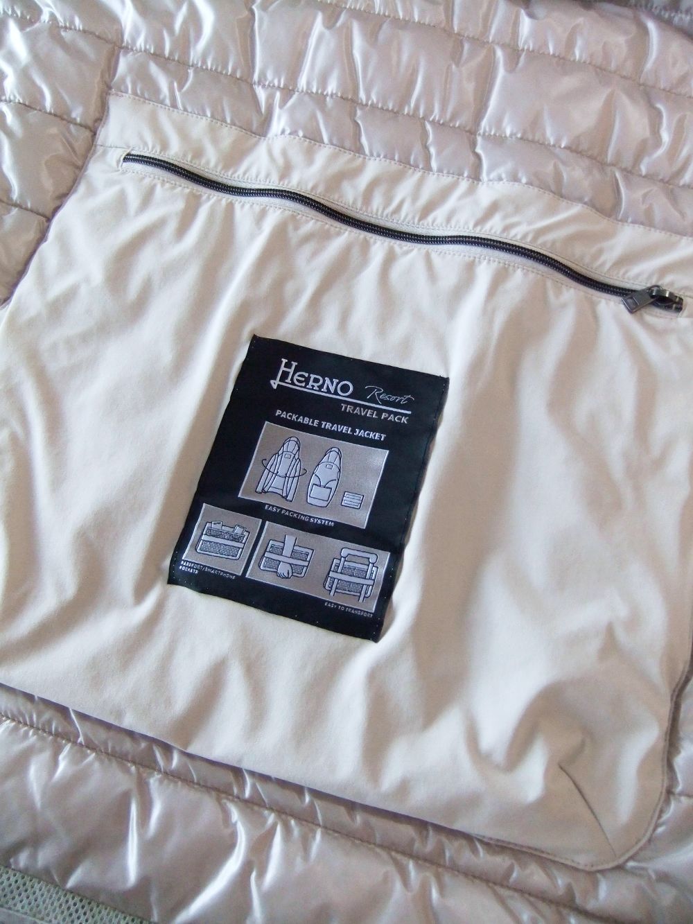 RESORT PONENTE  TRAVEL PACK  中綿入り シャツブルゾン