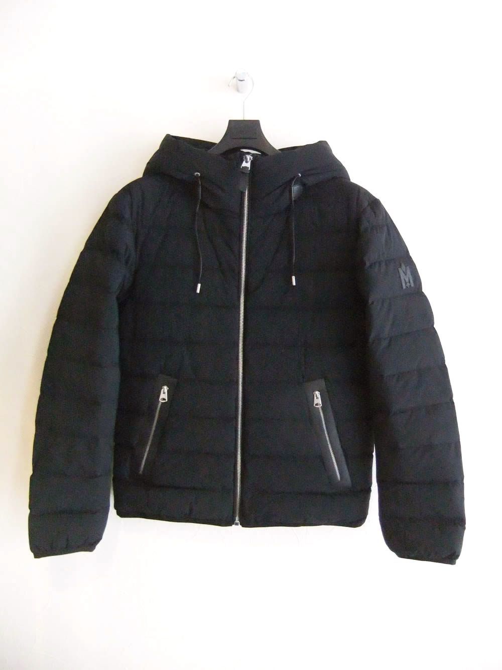 JACK-Z  (ブラック)   撥水 ストレッチナイロン フーデッドダウンジャケット