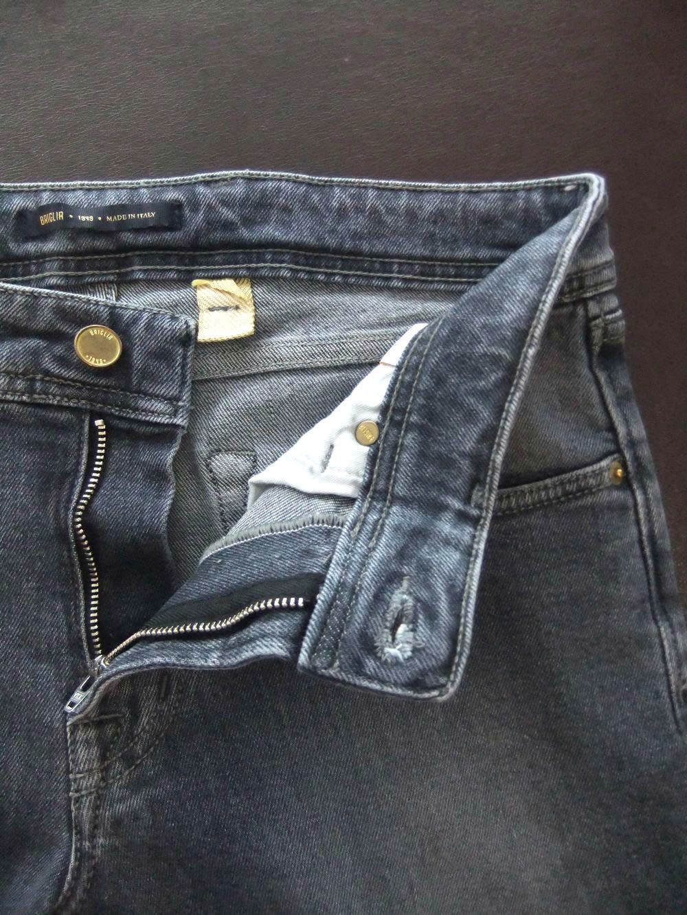 BRIGLIA 1949 RIBOT  コットンストレッチ スリムデニムパンツ