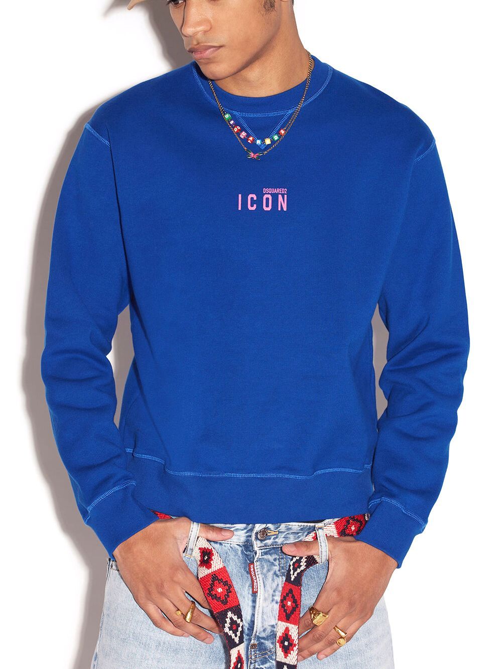 Dsquared2 - MINI ICON COOL SWEATER (ブルー) ミニロゴ スウェット