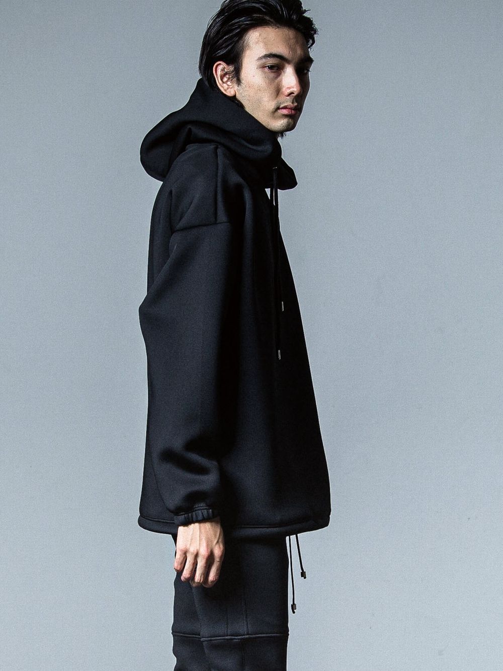 CARDBOARD HOODIE  (ブラック)  ダンボールニット パーカー
