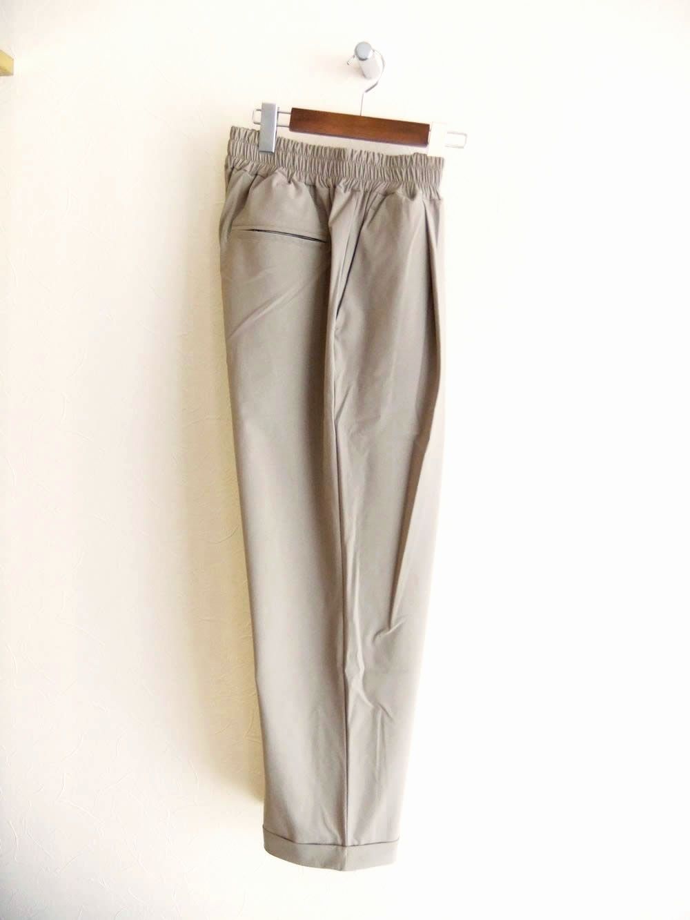 PANTS OVER PINCES COLD  (ベージュ) ナイロン ストレッチ パンツ