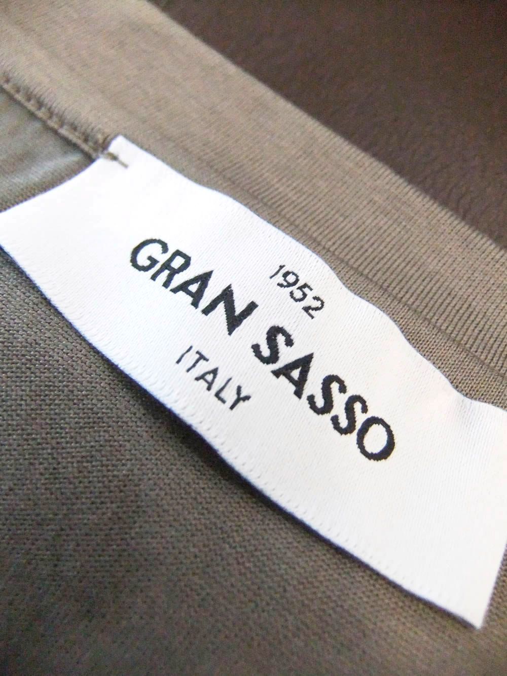 マーセライズ クルーネック Tシャツ (ブラウン)