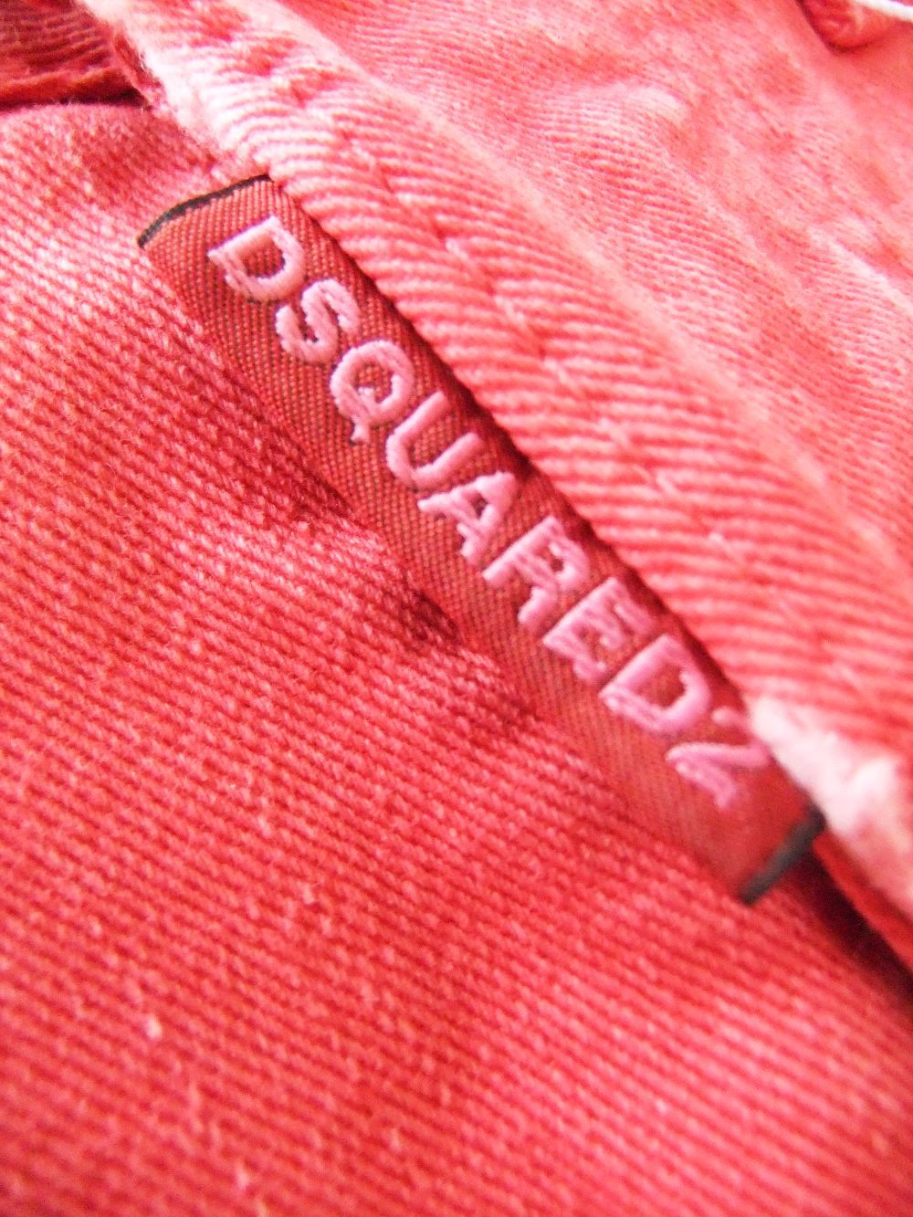 《LADIES》 デニム   D2 SKINNY DAN CROPPED JEAN (レッド) S72LB0424