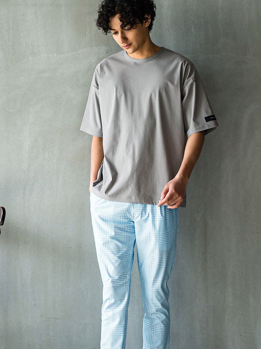 NYLON OVER T  (グレー)   ナイロンオーバーTシャツ