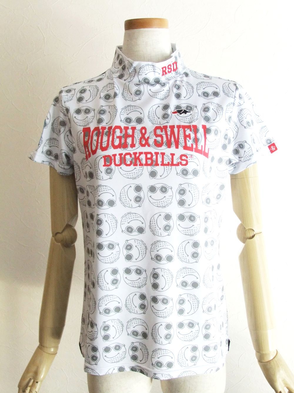 【LADIES】BAD BALL MOCK.W   メガネボール柄 半袖ポロ   RSL-22021
