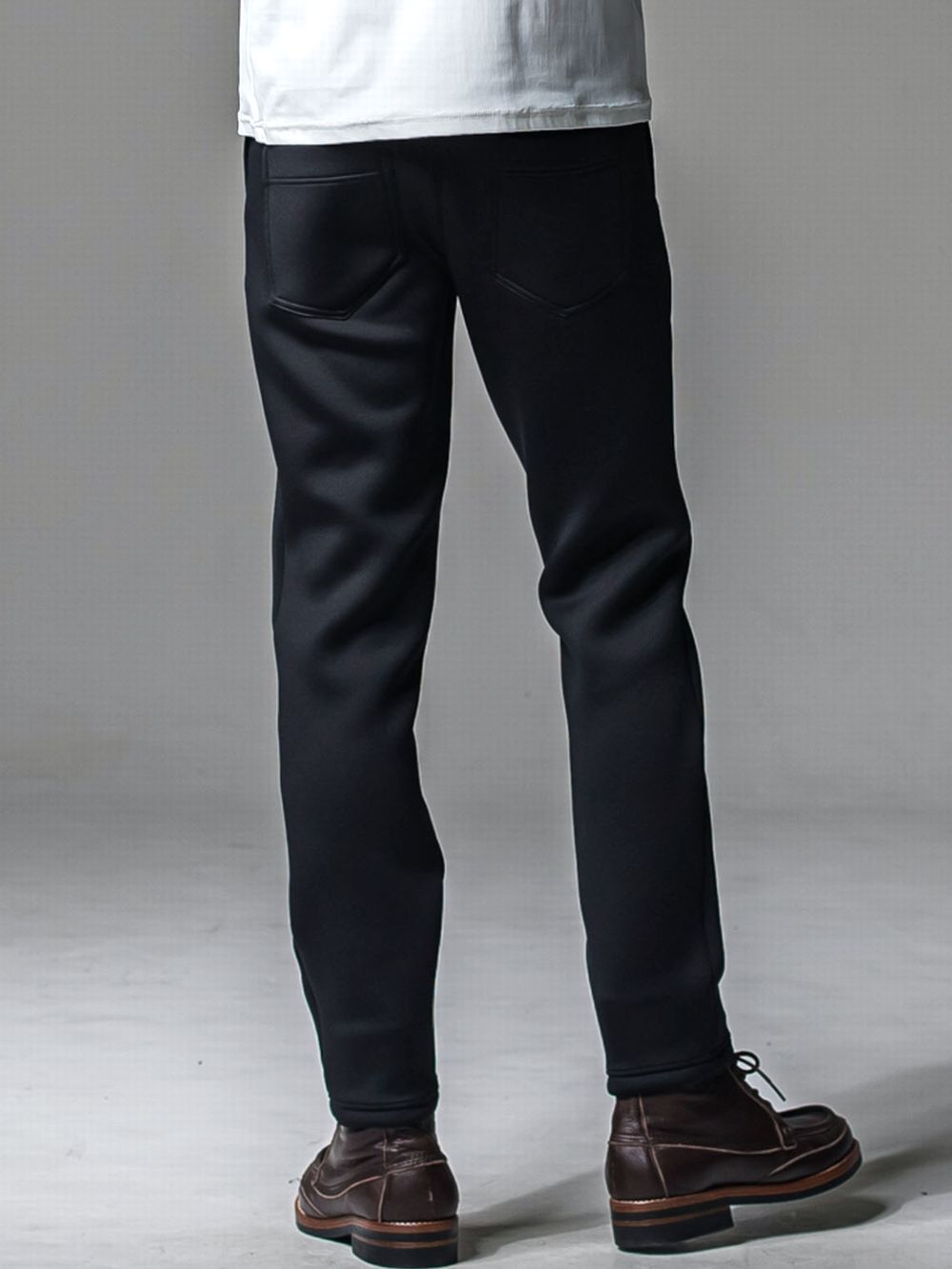 ERIC EASY PANTS   (ブラック)   スラックス型イージーパンツ