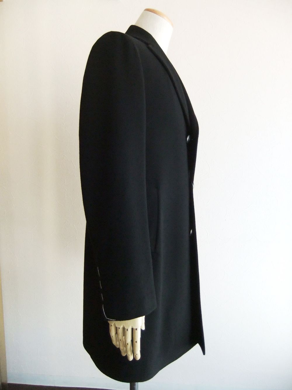 カシミヤ混 3B シングル チェスターコート