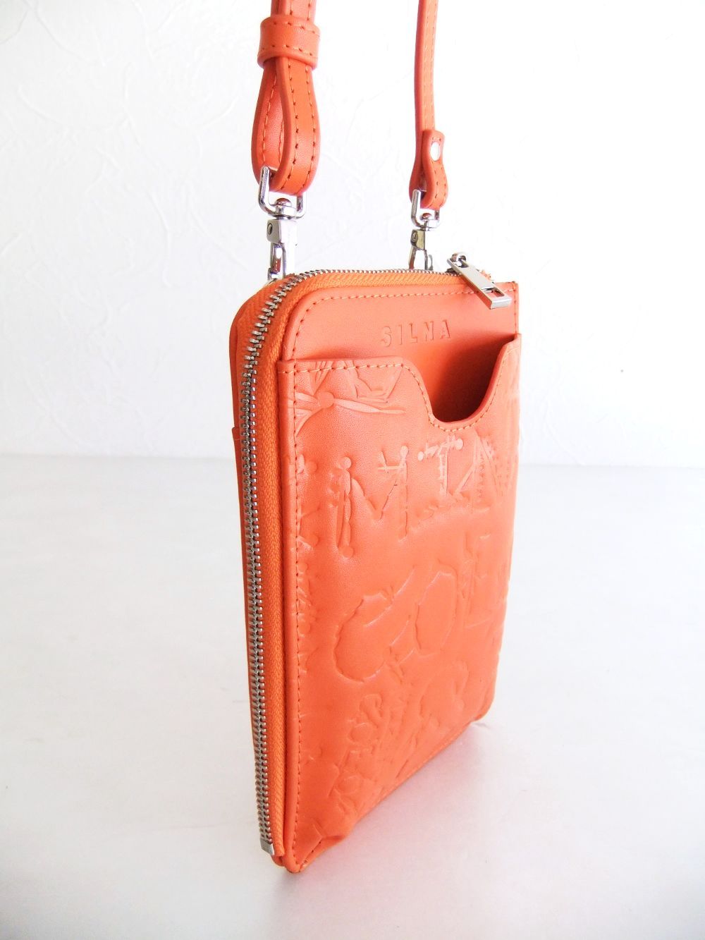SERENA 2 - MONO PHONE CASE  モバイル ポシェット  (オレンジ)  SZ1503