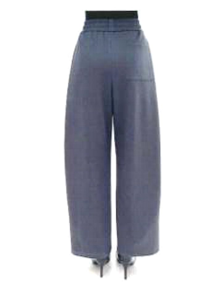 サイドタック入り ワイド スラックス   536629