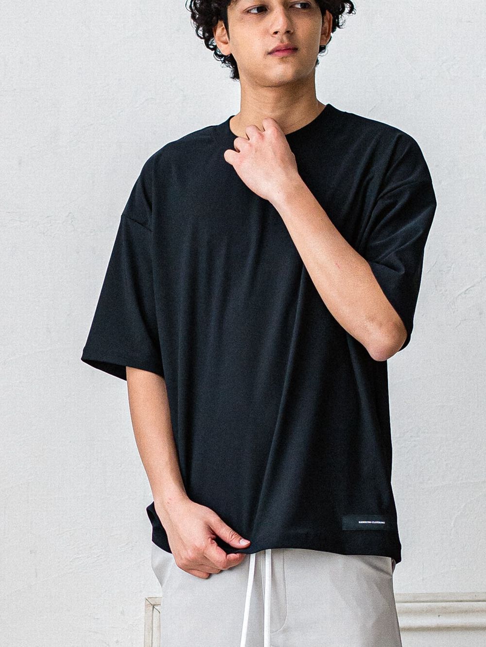 OX JERSEY OVER TEE  (ブラック)   オックス ジャージー オーバーTシャツ