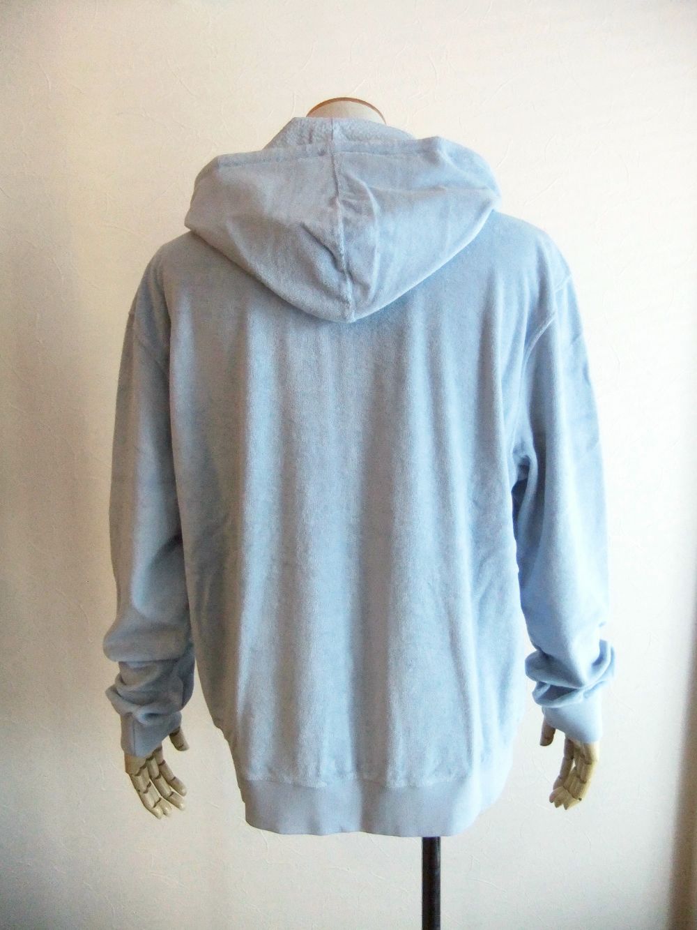 パイル ZIP UP パーカー  (ブルー)