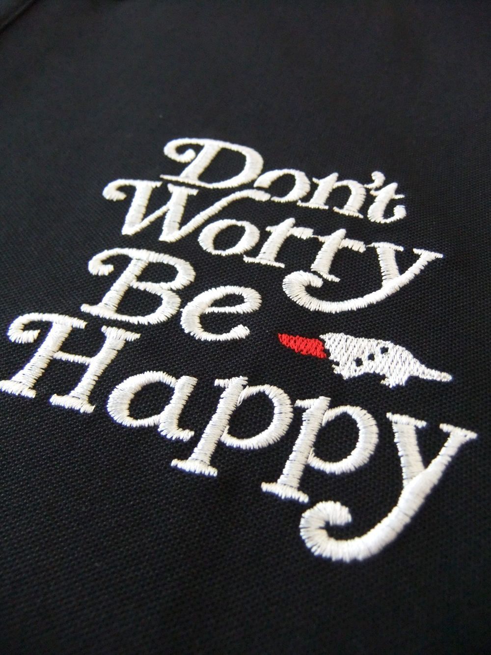 DON'T WORRY POLO  (ブラック)   半袖ポロ  RSM-25005
