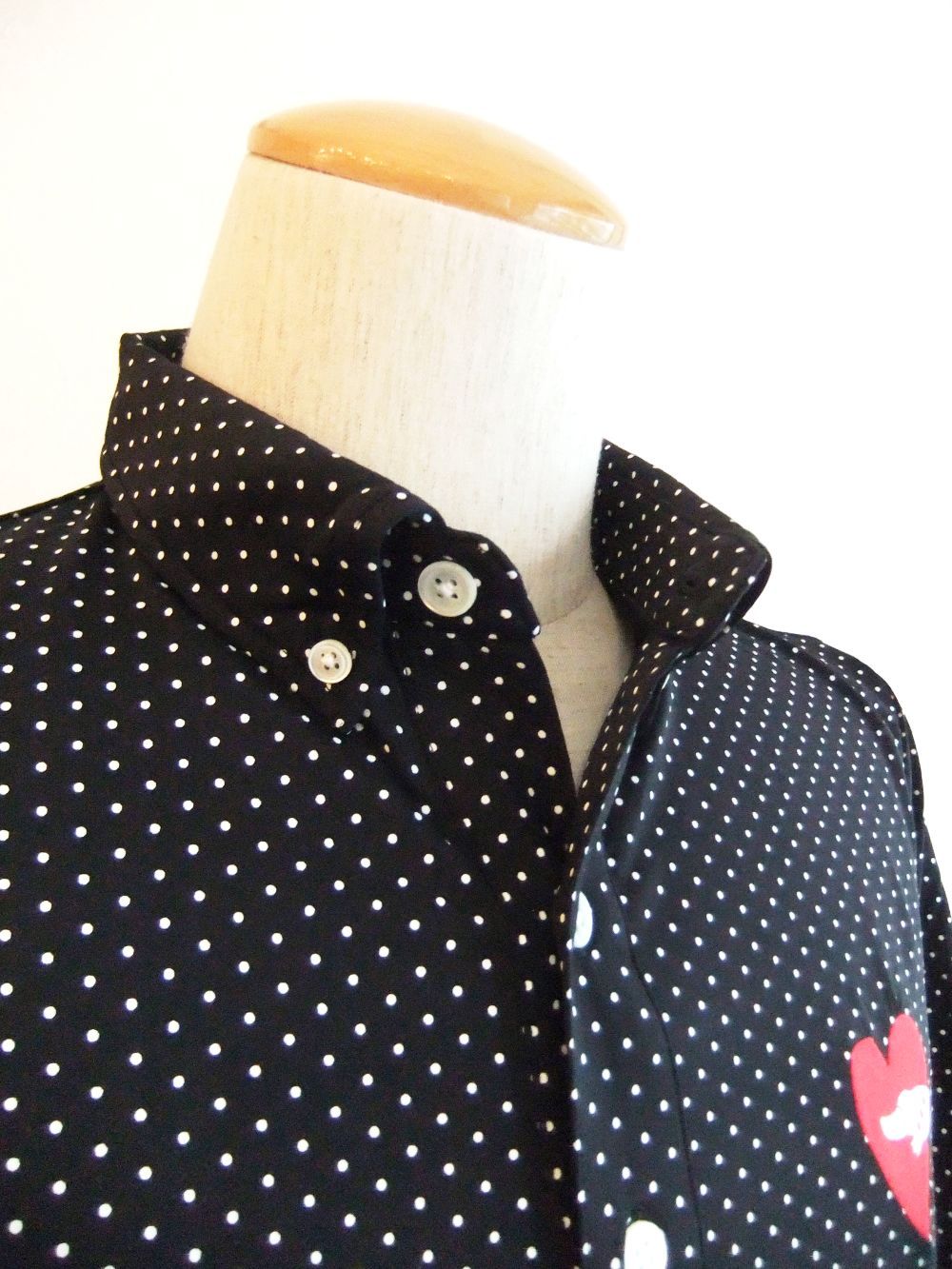 G.D.C. DOTS POLO (ブラック)   ドット柄 半袖B.D.ポロ  RSM-24011