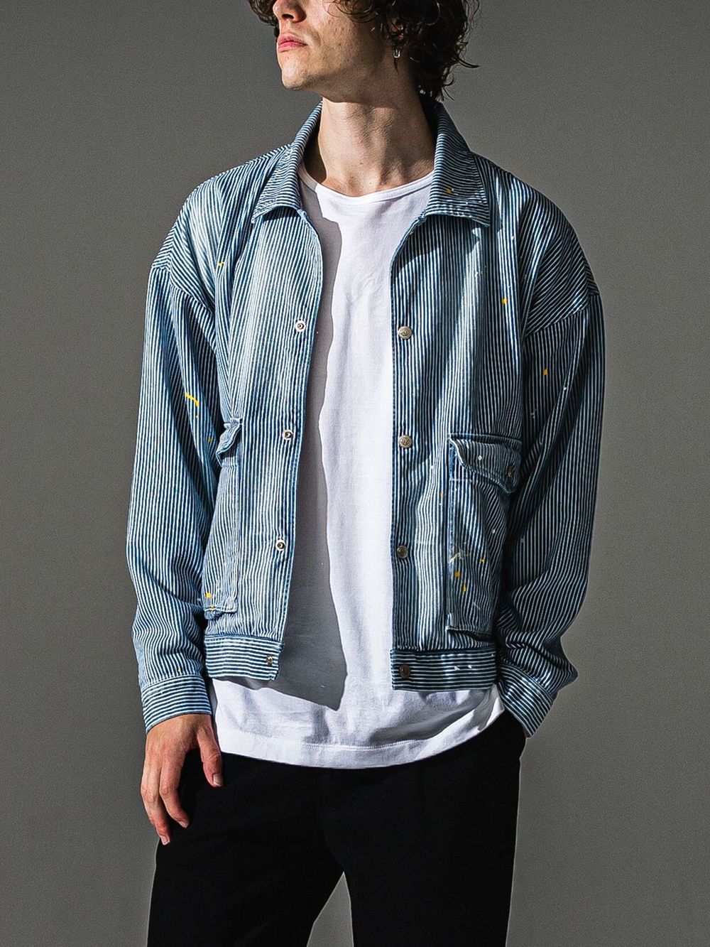 LDENIM AG FLIGHT JK    ヒッコリーデニムジャケット