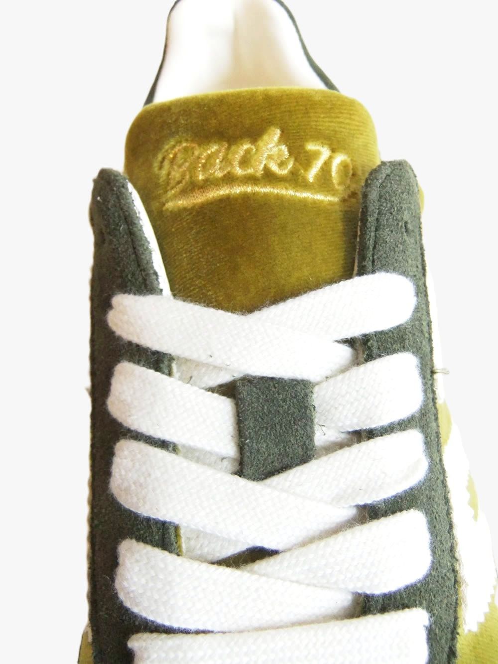 【BACK 70】 CLOUD VELVET TAUPE BUTTER 70   （グリーン） クラウド ベルベット スニーカー